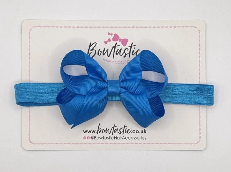 3.5 Inch Baby Headband - Aegean Blue