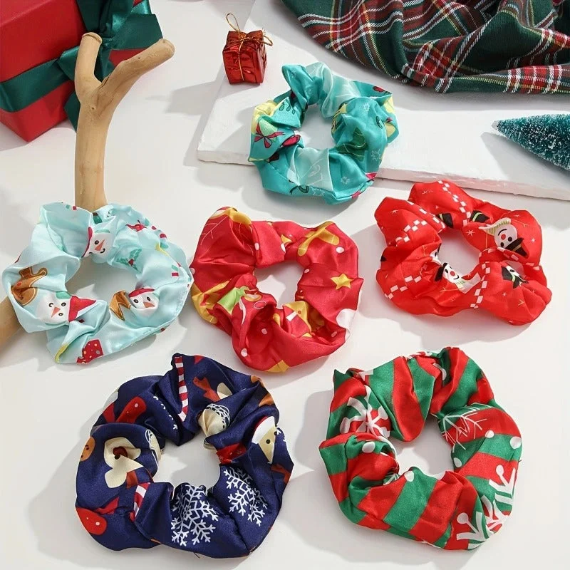 Wholesale Christmas Original Design Premium Large Intestine Hair Scrunchies