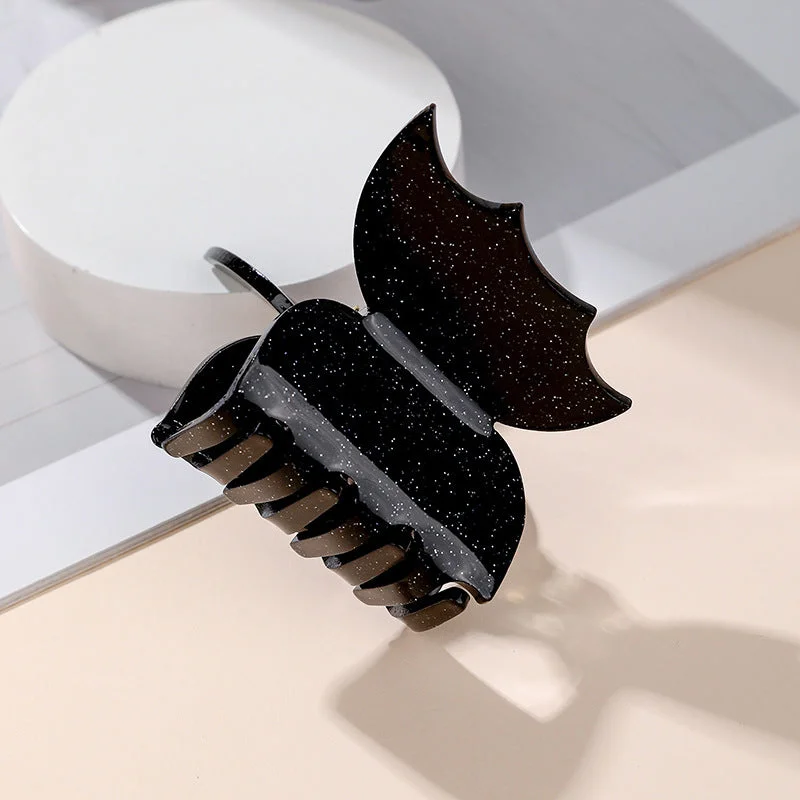 Wholesale Halloween Bat Acetate Hair Clips