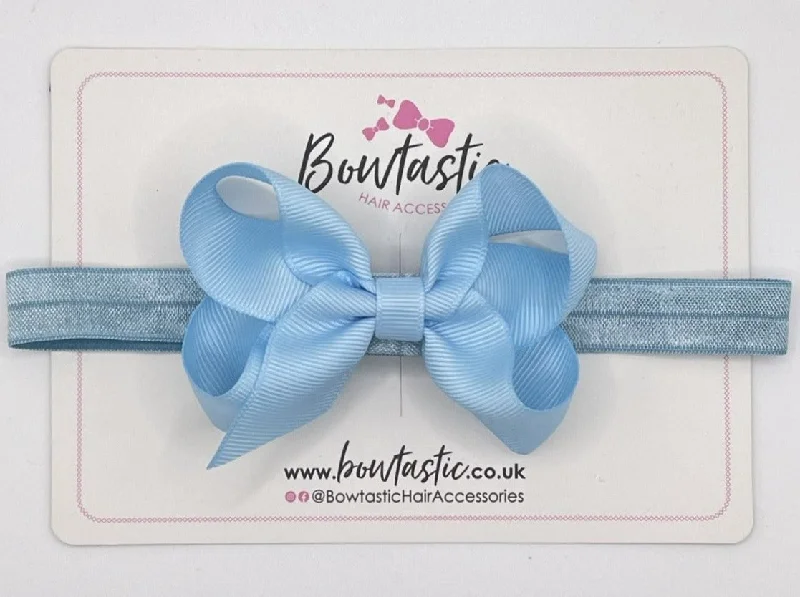 3.5 Inch Baby Headband - Blue Topaz